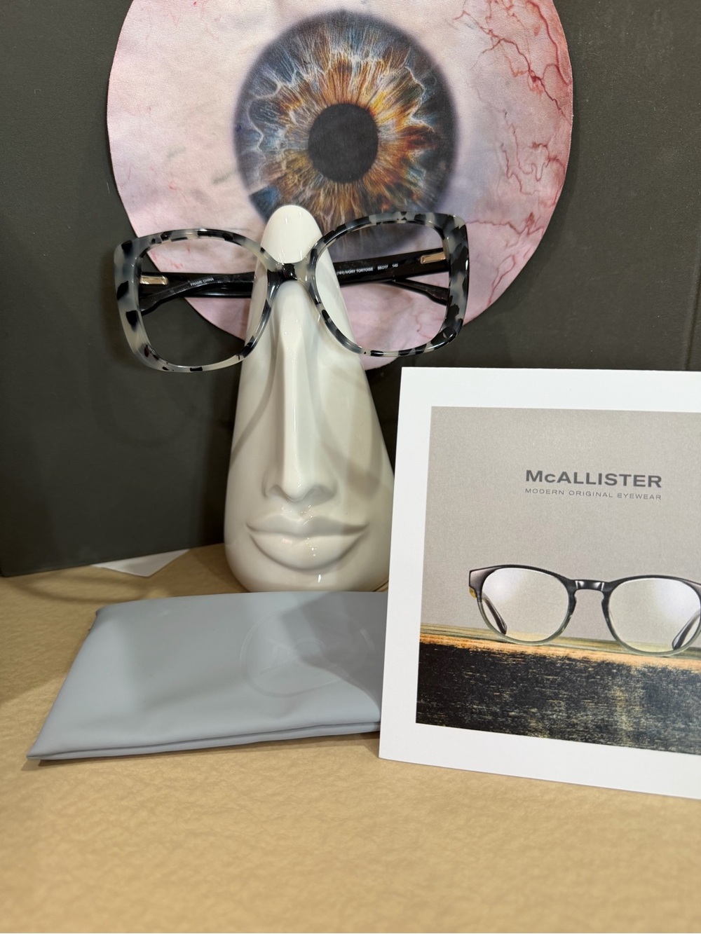 McAllister  ivory Tortoiseshell Optical Glasses